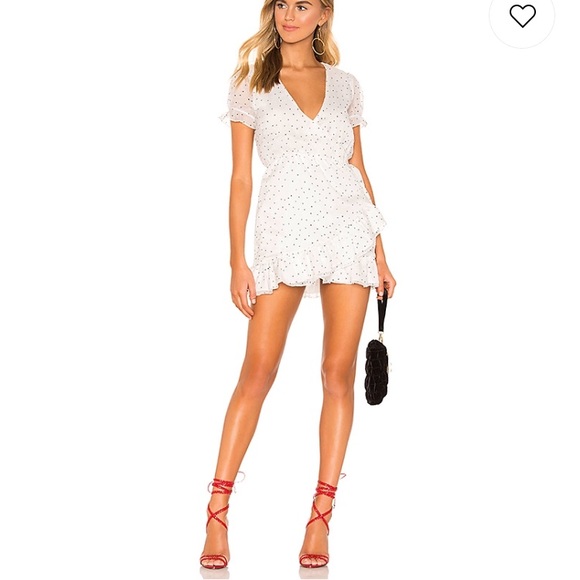 White Polka Dot Dress 